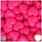 BeadTin Magenta Neon Bright 18mm Heart Plastic Pony Beads (24pcs)